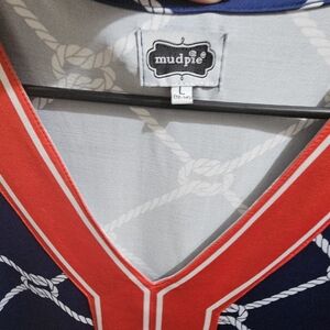 Mud Pie Nautical Dress with Red and Blue Accents